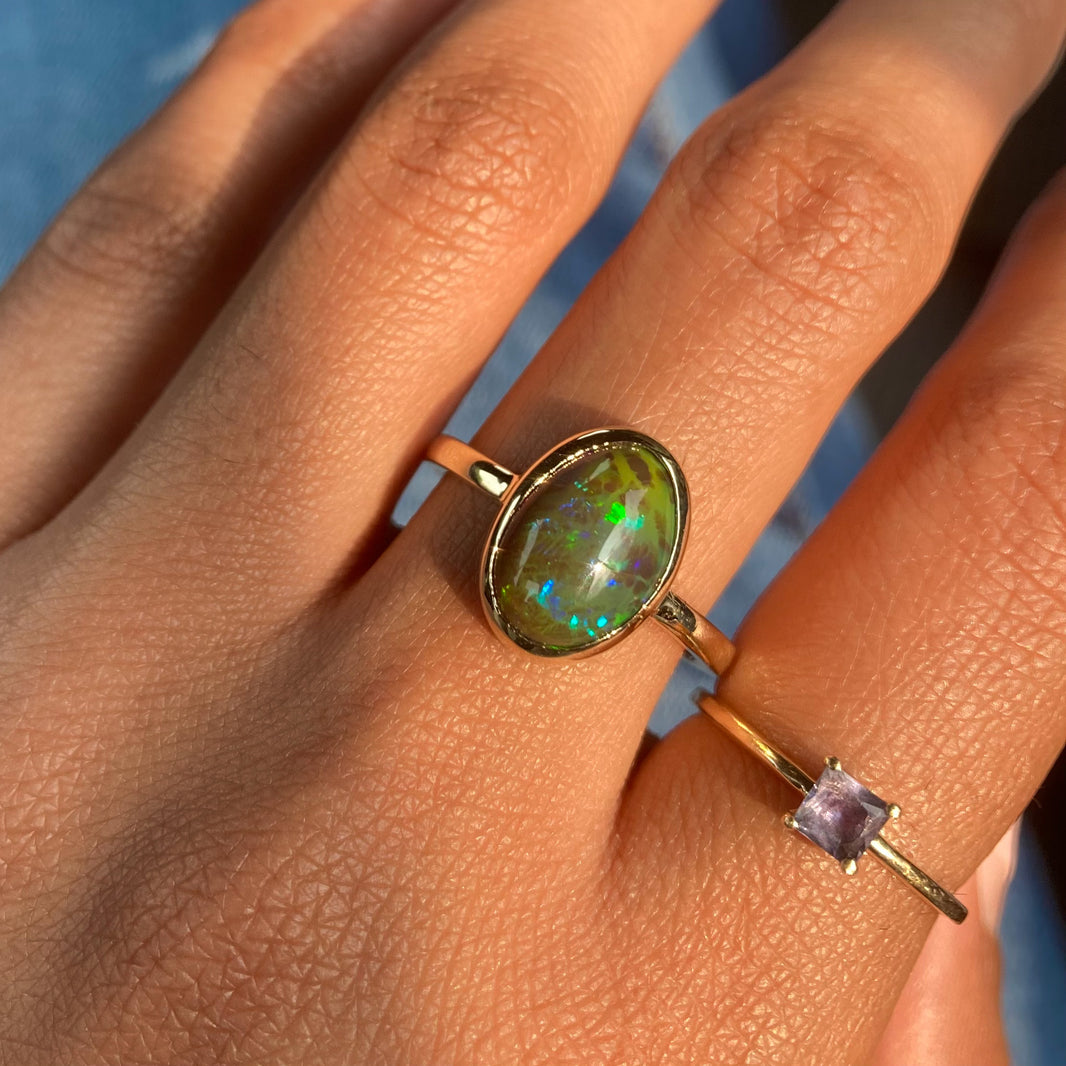 Dragon’s Egg - 14k Ethiopian Opal Ring